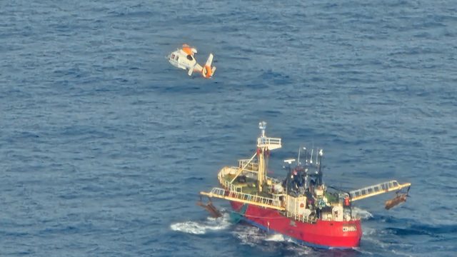Prefectura aeroevacuó de urgencia a un tripulante de un pesquero en el Mar Argentino