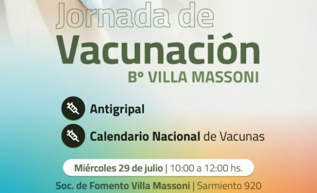 Jornada gratuita de vacunación barrial en Zárate
