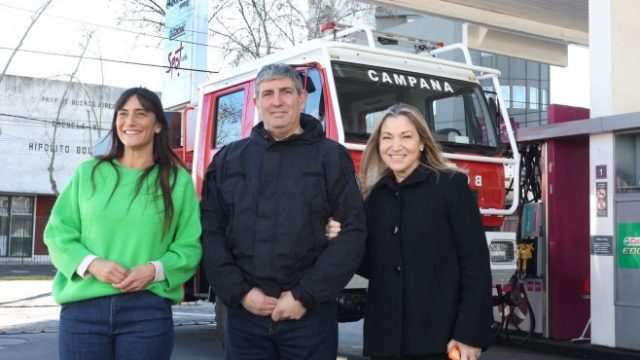 AXION energy renovó por tercer año consecutivo su donación de combustible a los Bomberos Voluntarios de Campana