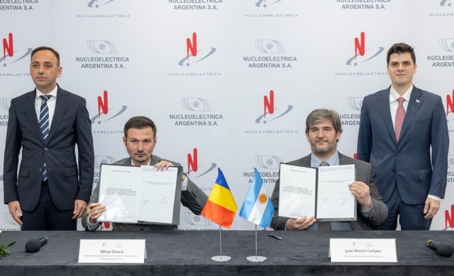 Firma del acuerdo entre Nucleoeléctrica Argentina y SN Nuclearelectrica de Rumania en Bucarest