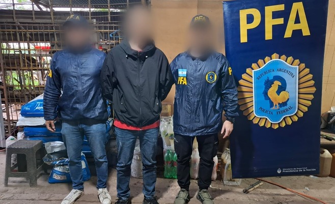 Operativo de la Policía Federal Argentina en un establecimiento rural de Pilar donde rescataron a cuatro víctimas de explotación laboral