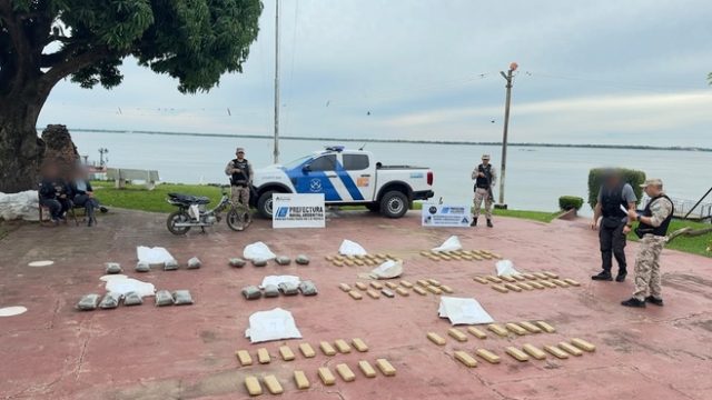 Prefectura incautó 177 kilos de marihuana valuados en más de $675 millones